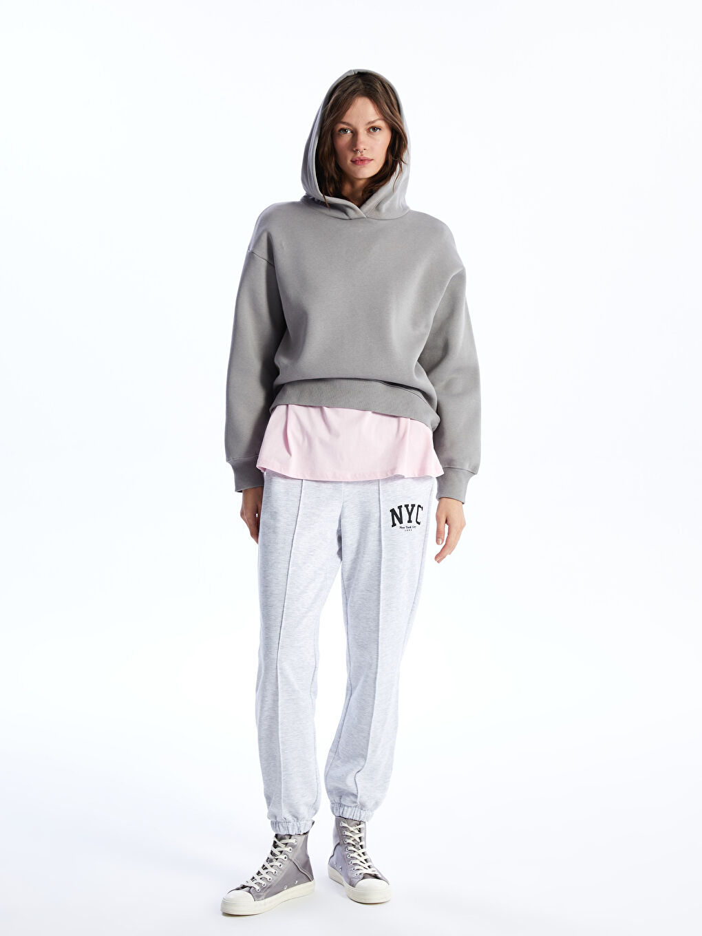 XSIDE Women's Sweatpants with Elastic Waist -S4H237Z8-LAL