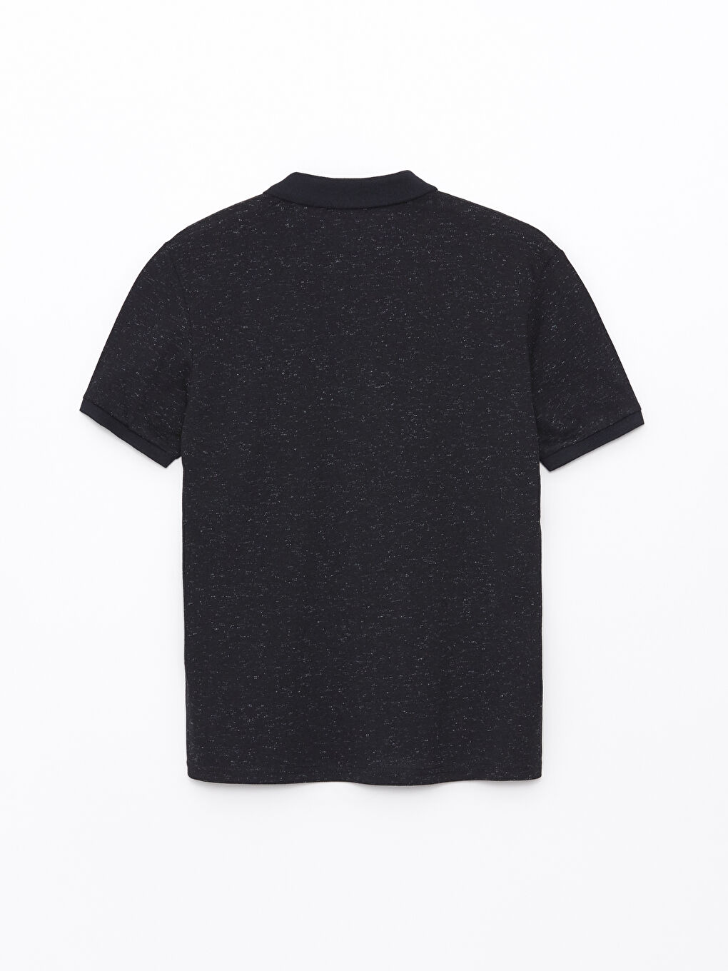 Lacivert Polo Yaka Kısa Kollu Pike Erkek Tişört-6