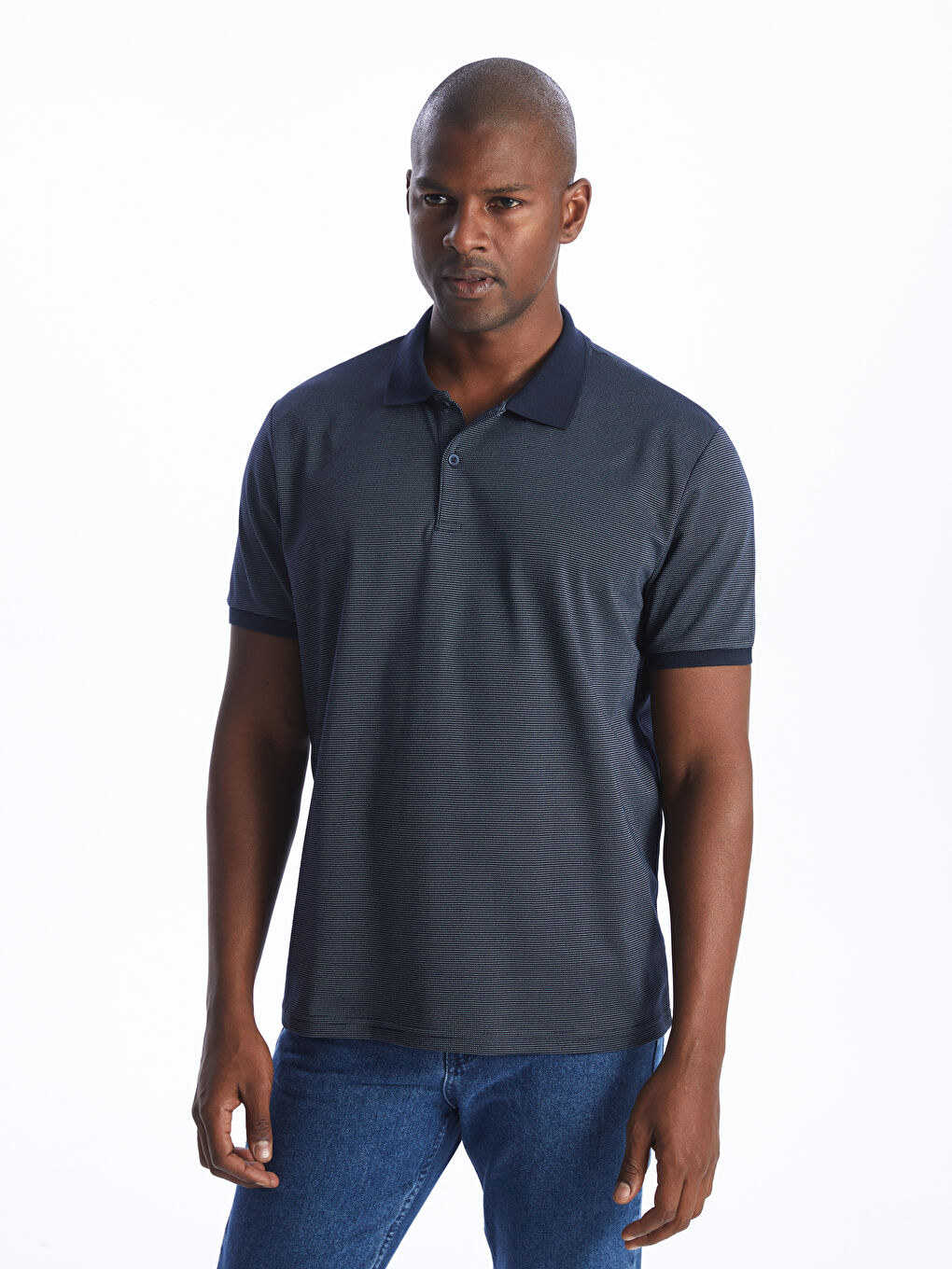 Polo Neck Short Sleeve Pique Men's T-Shirt -S4H278Z8-YB0