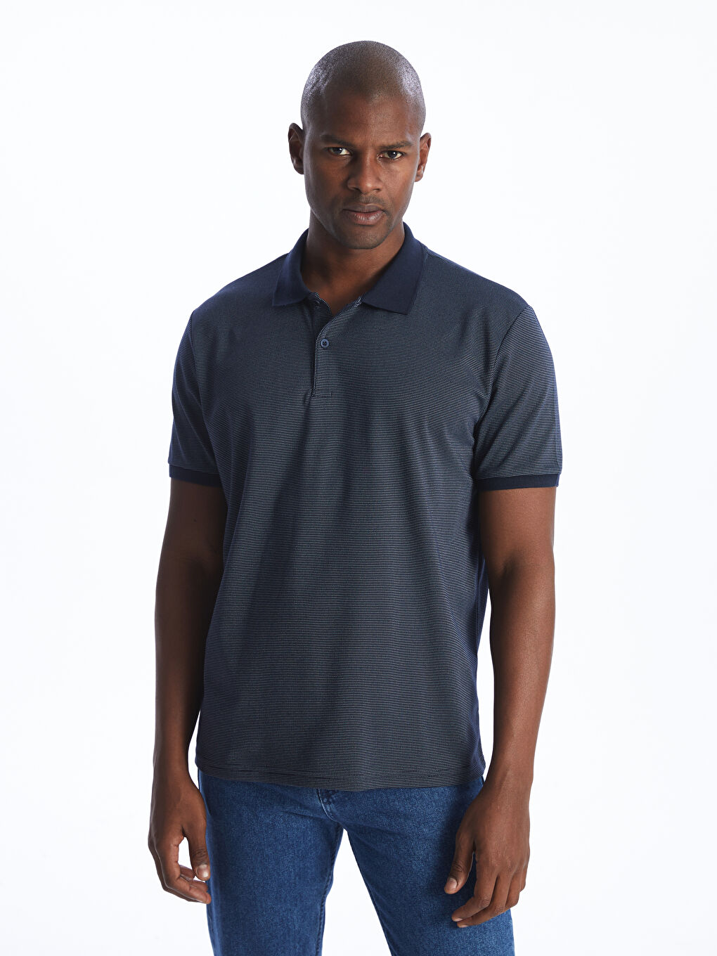 Polo Neck Short Sleeve Pique Men's T-Shirt -S4H278Z8-YB0