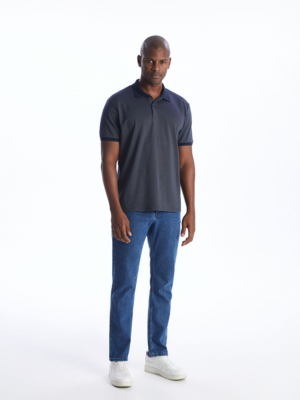 Polo Neck Short Sleeve Pique Men's T-Shirt -S4H278Z8-YB0