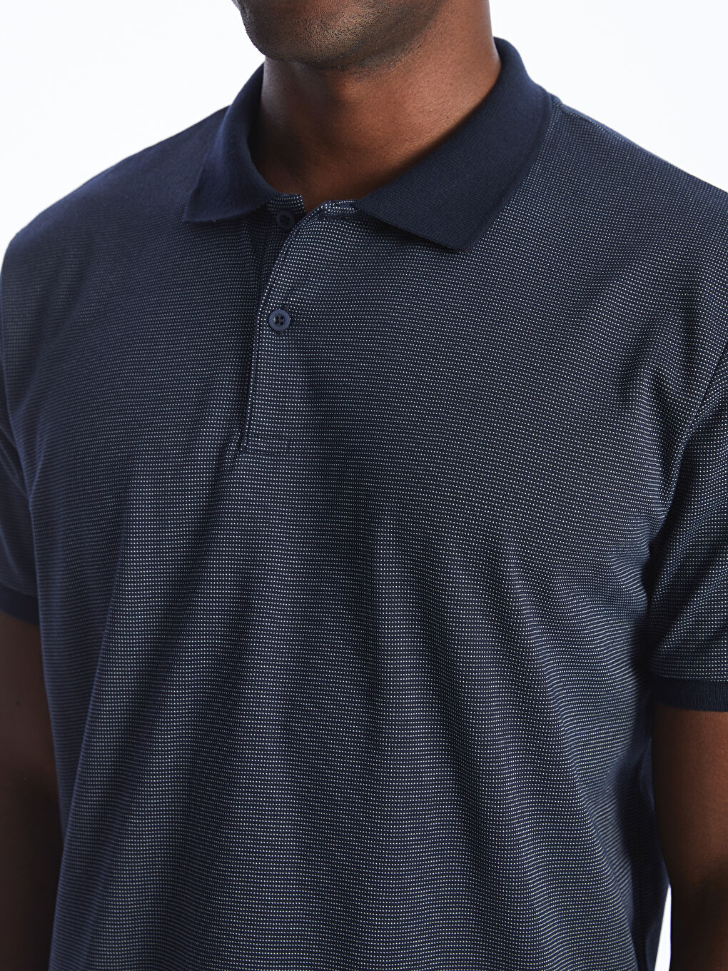 Polo Neck Short Sleeve Pique Men's T-Shirt -S4H278Z8-YB0
