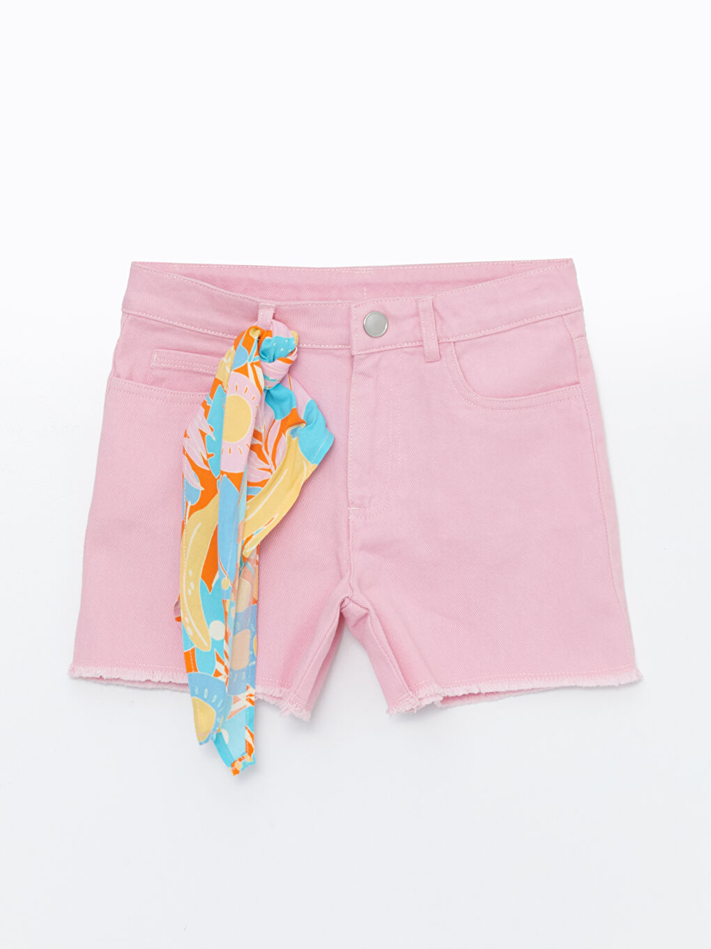 Pembe Basic Kız Çocuk Şort