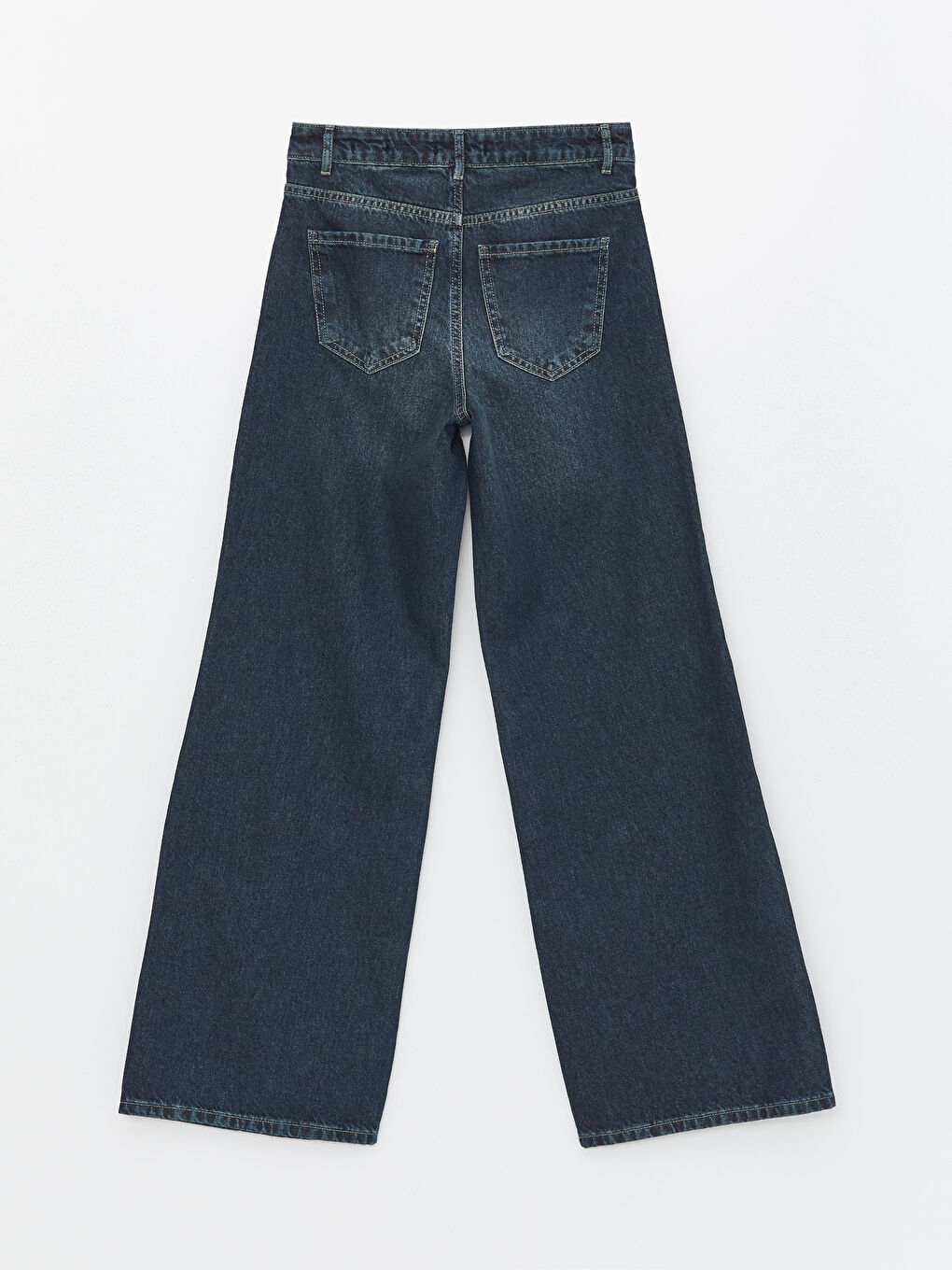 İndigo Wideleg Kadın Jean Pantolon-6