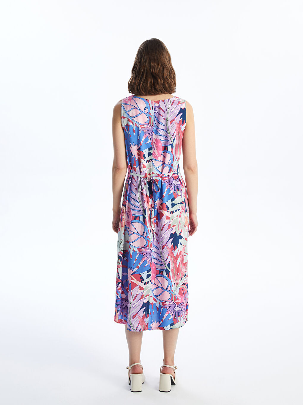 LCWAIKIKI Classic Robe à motifs à col rond pour Femmes -S4H318Z8-F9C