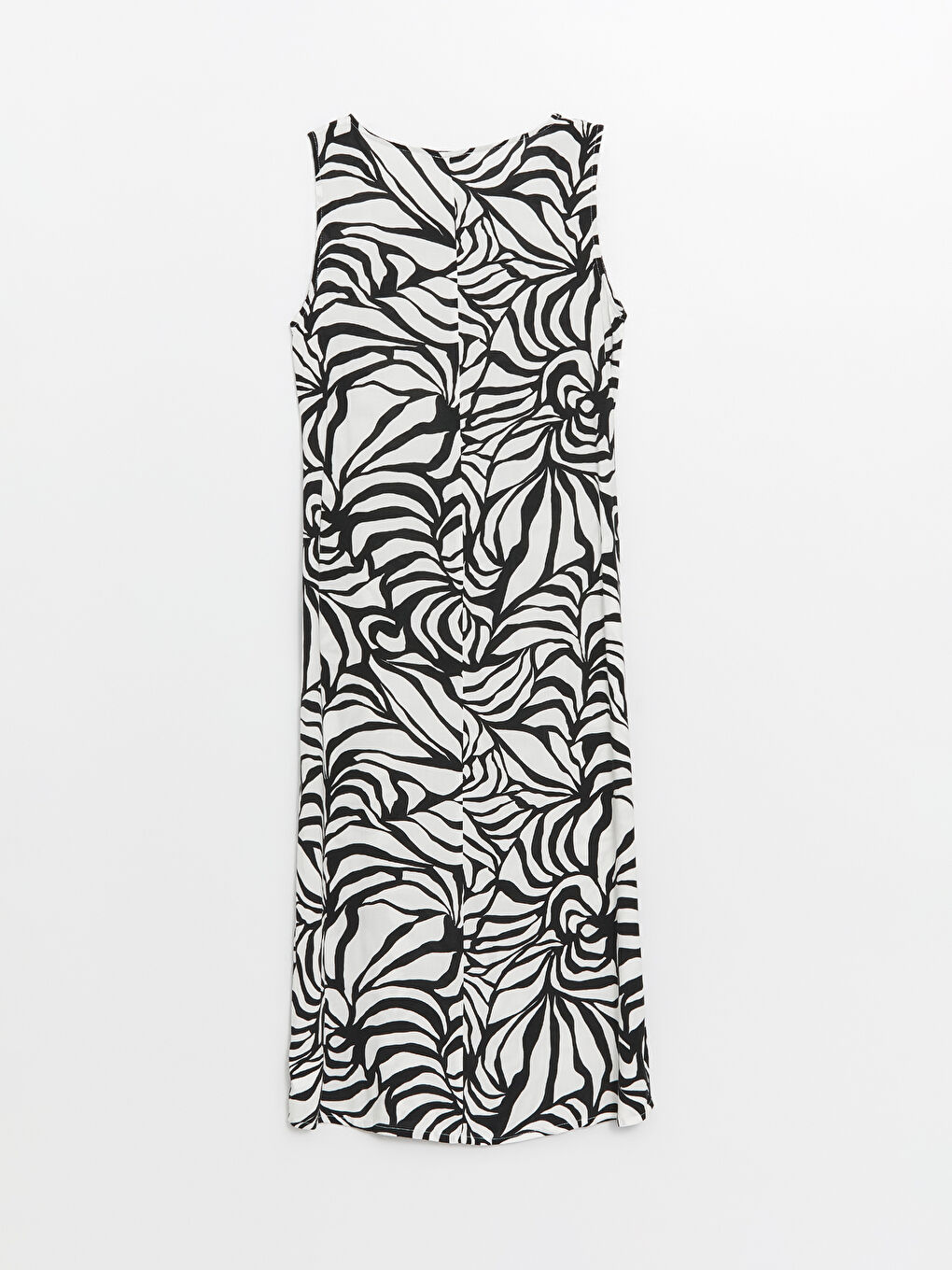 Crew Neck Patterned Women's Dress-6