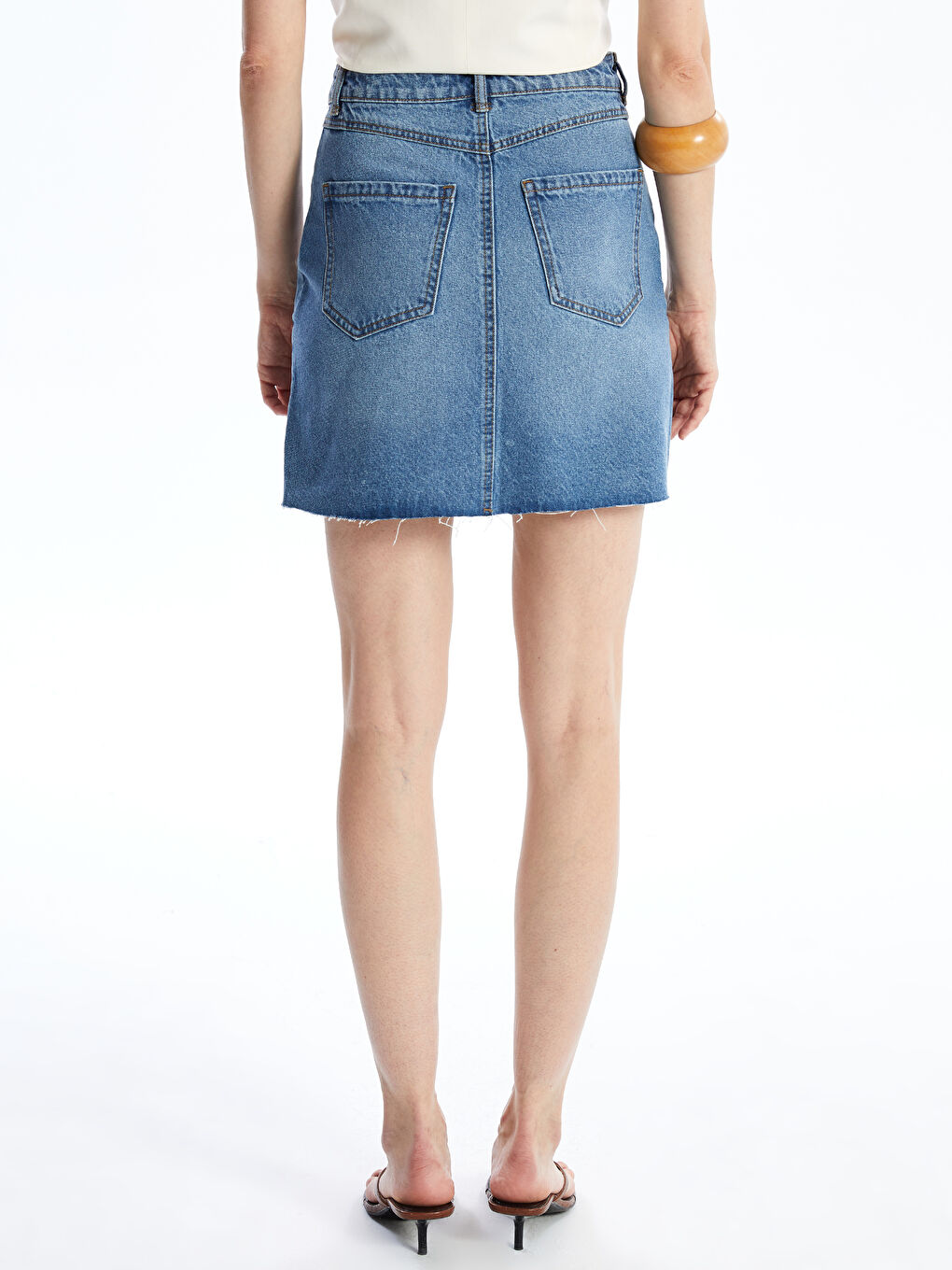 LCW Vision Regular Fit Women's Denim Skirt -S4H400Z8-507