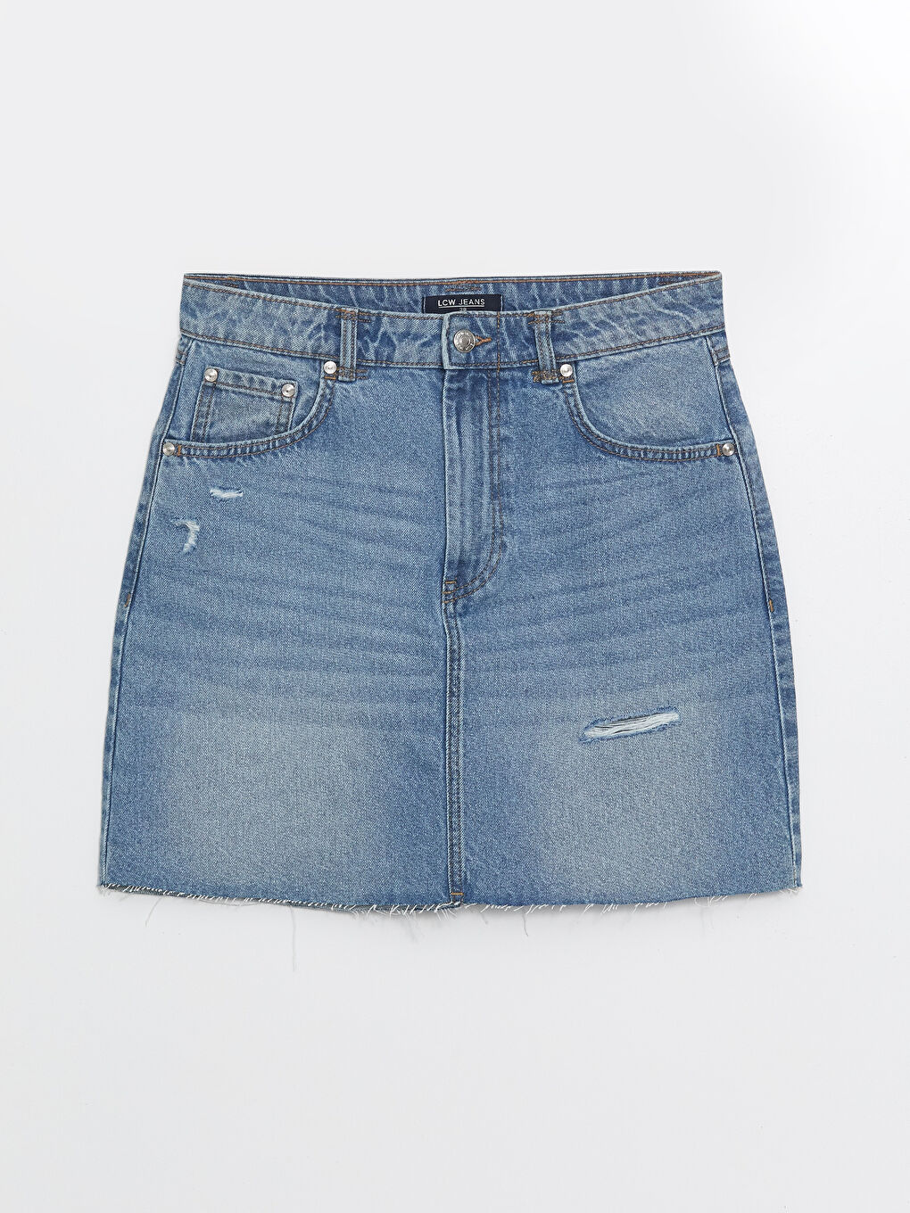 Regular Fit Women's Denim Skirt -S4H405Z8-507