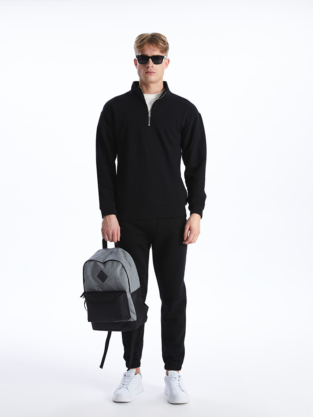 Rucsac Simplu cu Fermoar pentru Bărbați-1