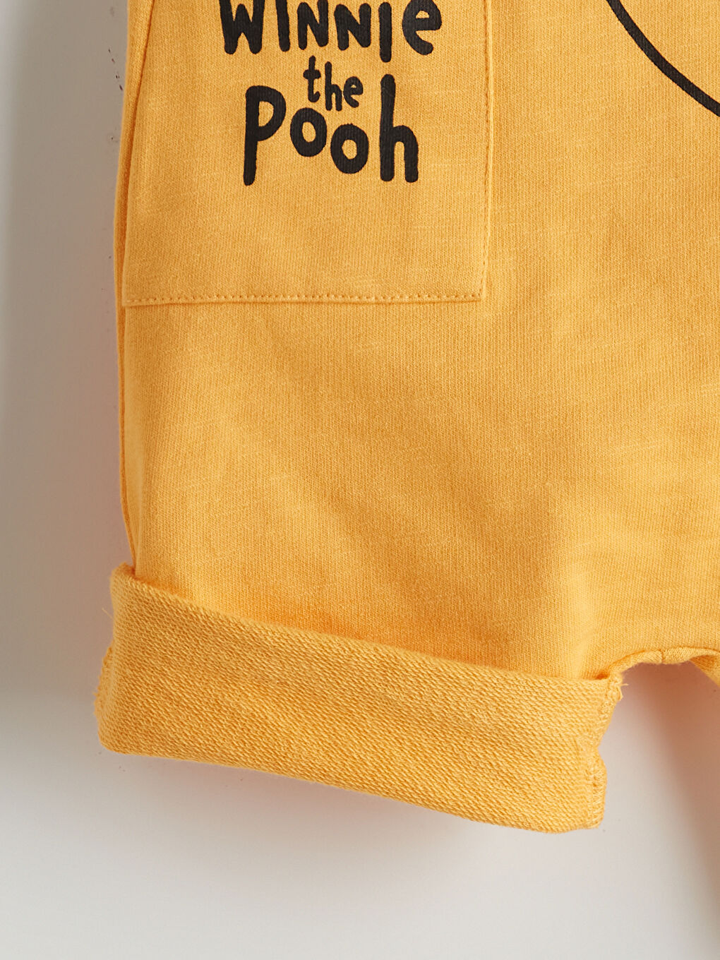 Turuncu Winnie the Pooh Baskılı Erkek Çocuk Salopet-2