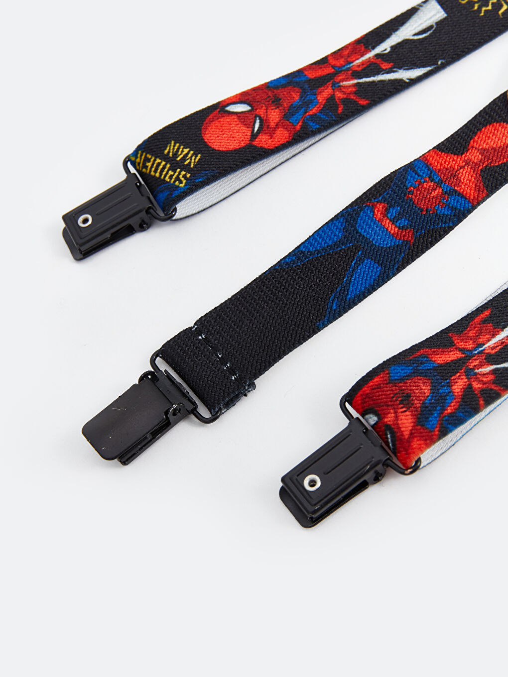 LCW ACCESSORIES Kırmızı Baskılı Spiderman Baskılı Erkek Çocuk Pantolon Askısı ve Papyon - 2