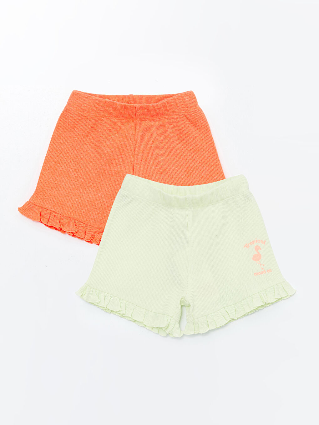 Elastic Waist Baby Girl Shorts 2 Pieces -S4H528Z1-FQV