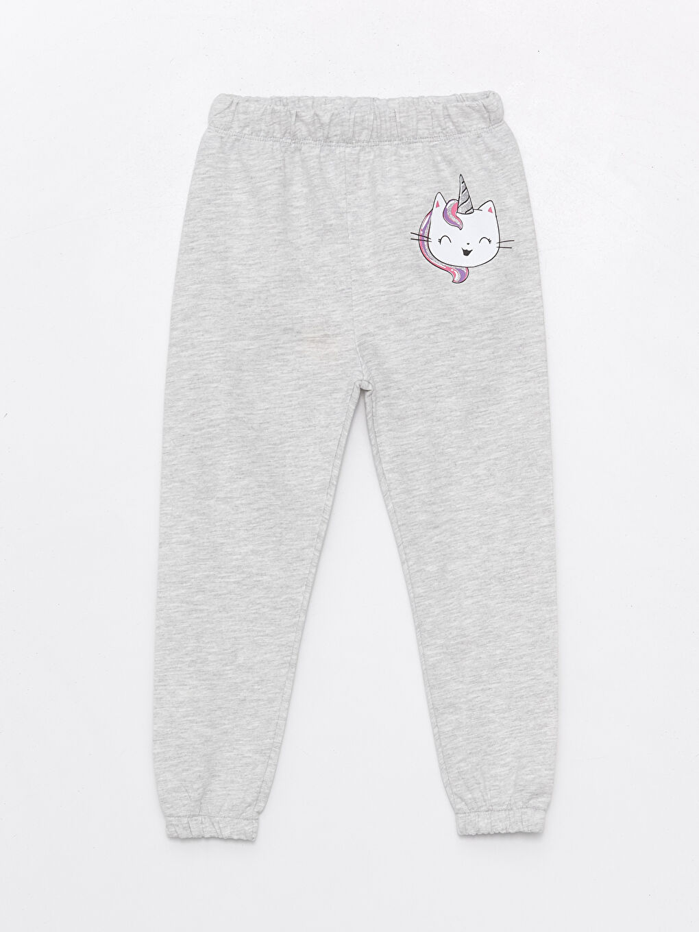 Elastic Waist Printed Baby Girl Sweatpants -S4H537Z1-CT3