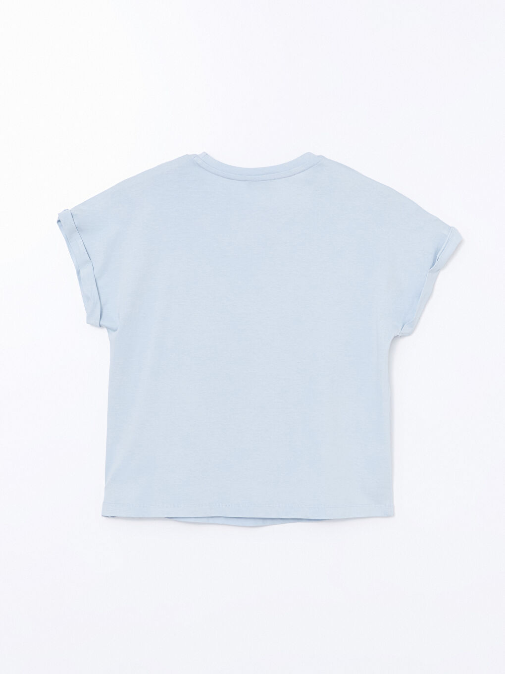 تيشيرت نسائي بياقة دائرية مُزهر-5