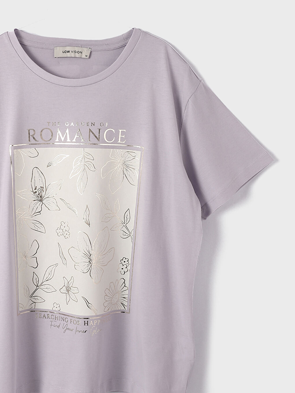 Crew Neck Short Sleeve Printed Women's T-Shirt-1