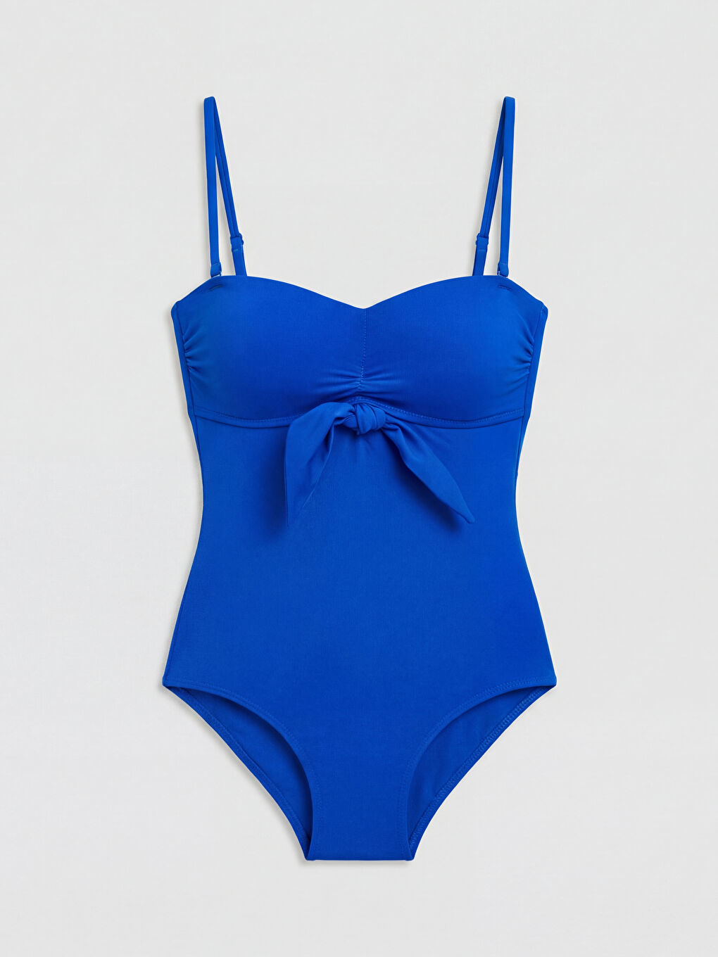 Kalp Yaka Düz Askılı Kadın Mayo