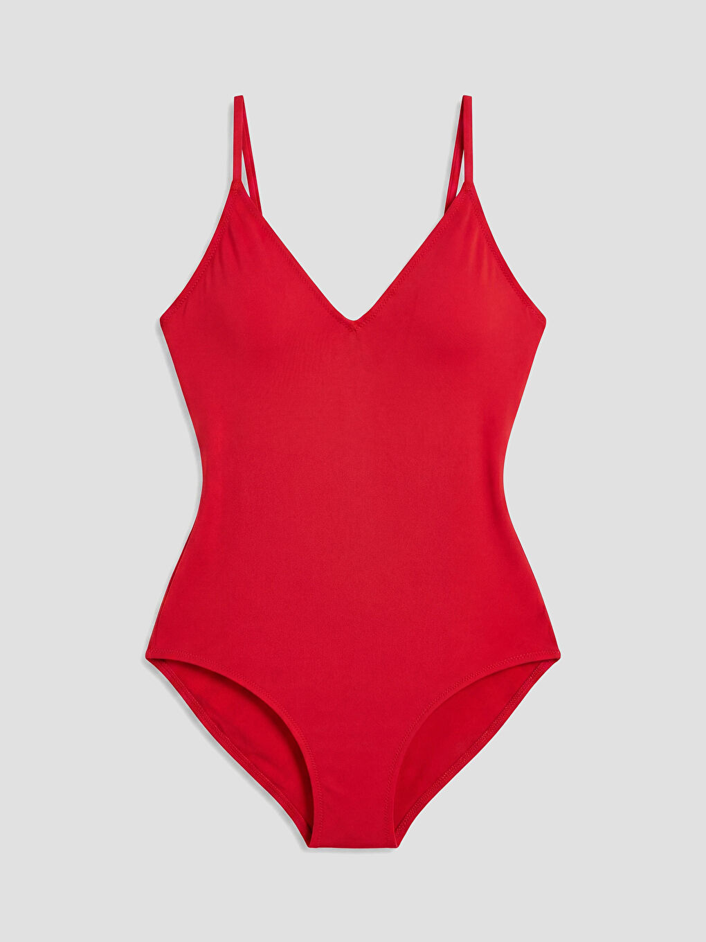 Kırmızı Hamile Düz Çıkarılabilir Pedli Mayo