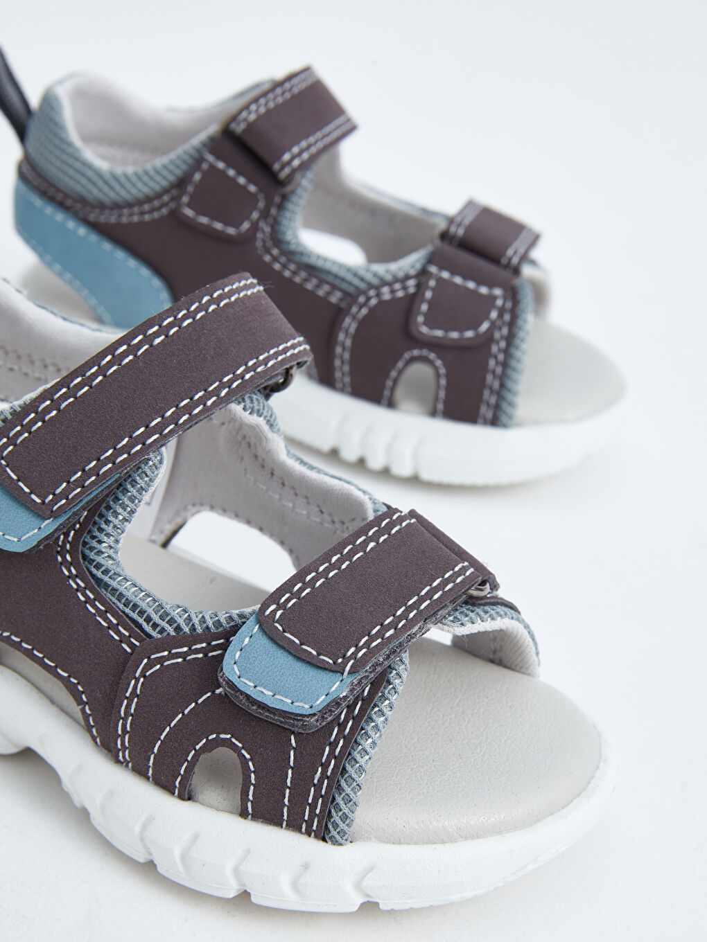 Baby Boy Sandals with Velcro -S4H702Z1-DBQ