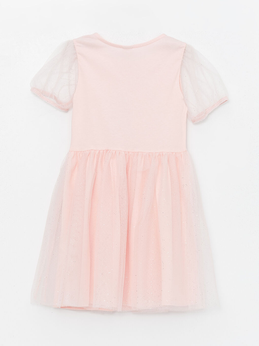 Crew Neck Short Sleeve Girl's Dress -S4H737Z4-FZE