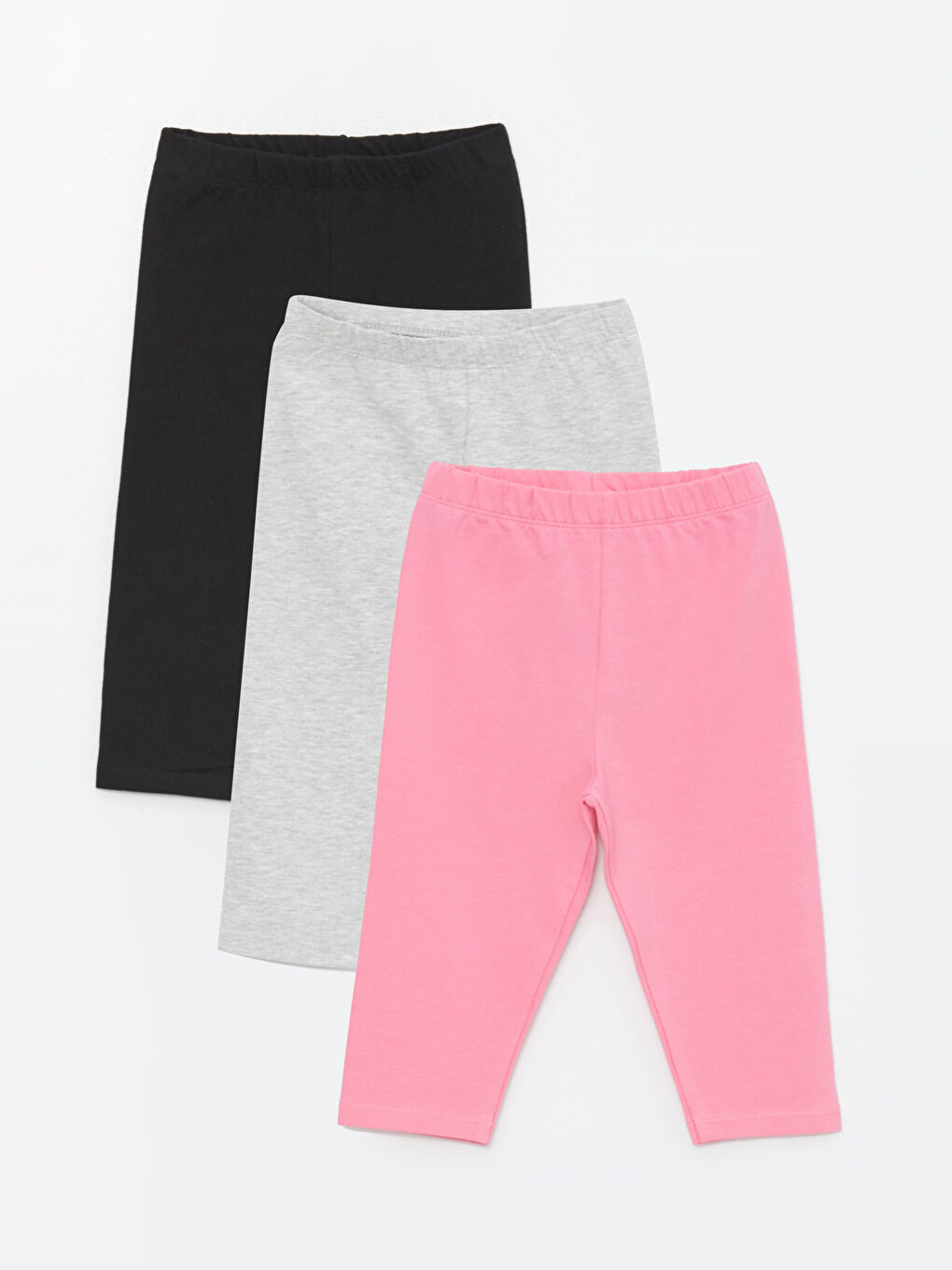 ახალშობილ გოგონებისთვის გამაშები 3-ცალიანი პაკეტი ელასტიური წელით