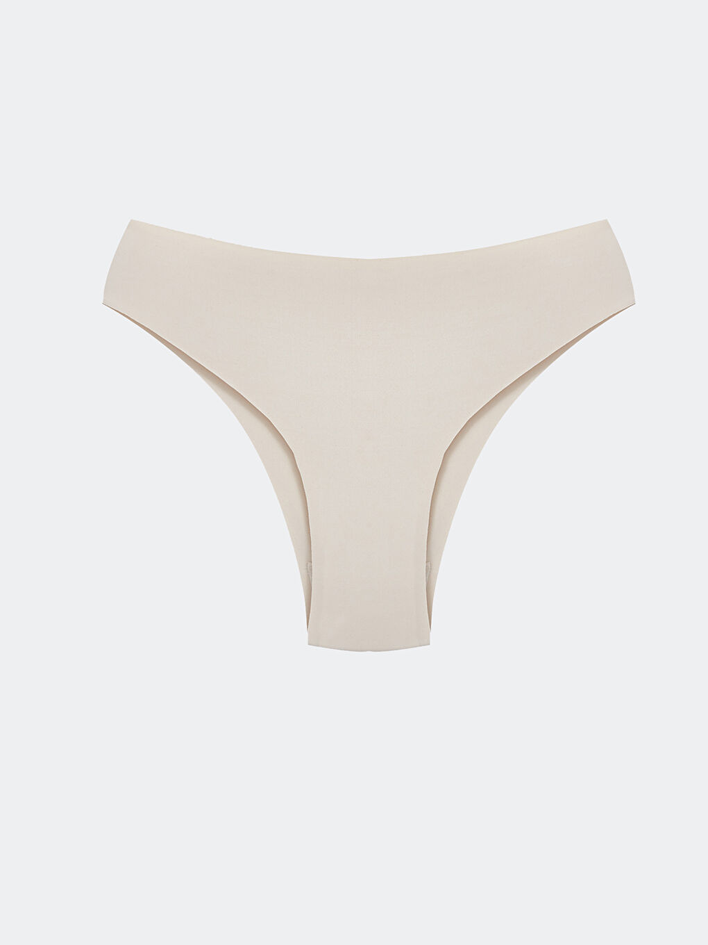 Bej Düz Lazer Kesim Brazilian Külot