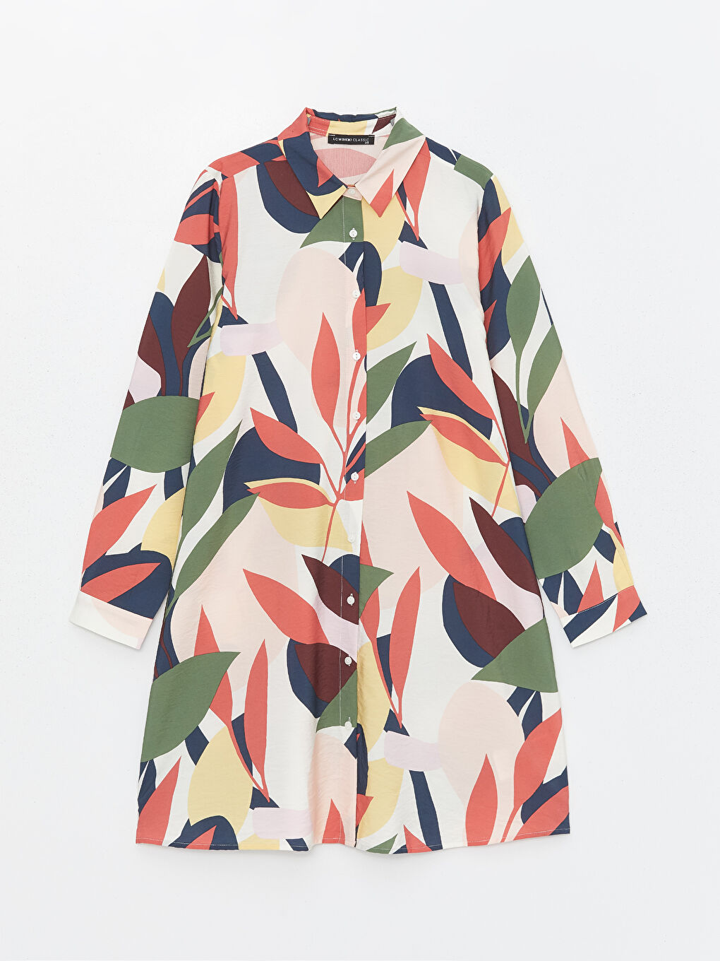 Patterned Women's Shirt Tunic -S4H921Z8-LR8
