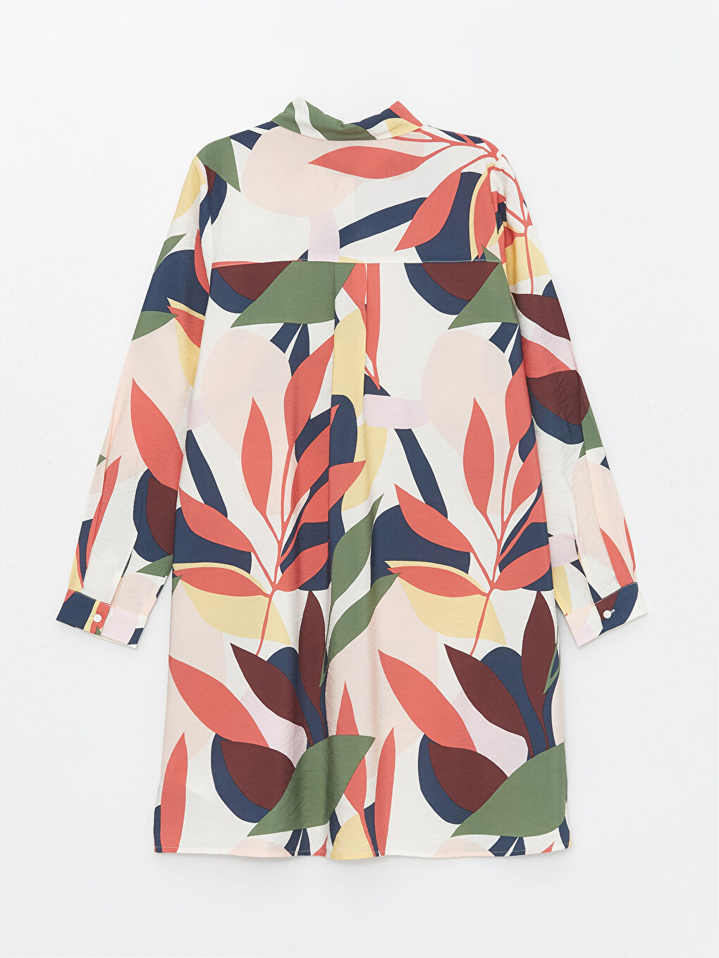 Patterned Women's Shirt Tunic -S4H921Z8-LR8