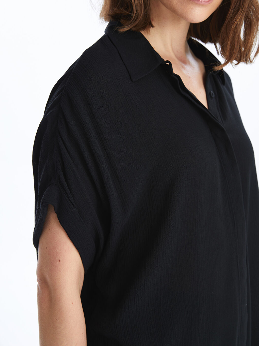 Short Sleeve Oversize Women's Shirt -S4H935Z8-CVL