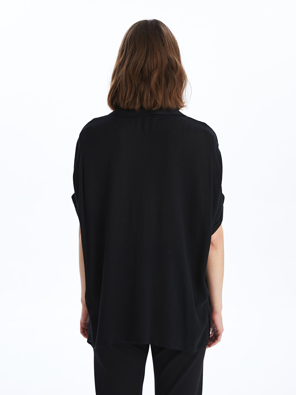 Short Sleeve Oversize Women's Shirt -S4H935Z8-CVL