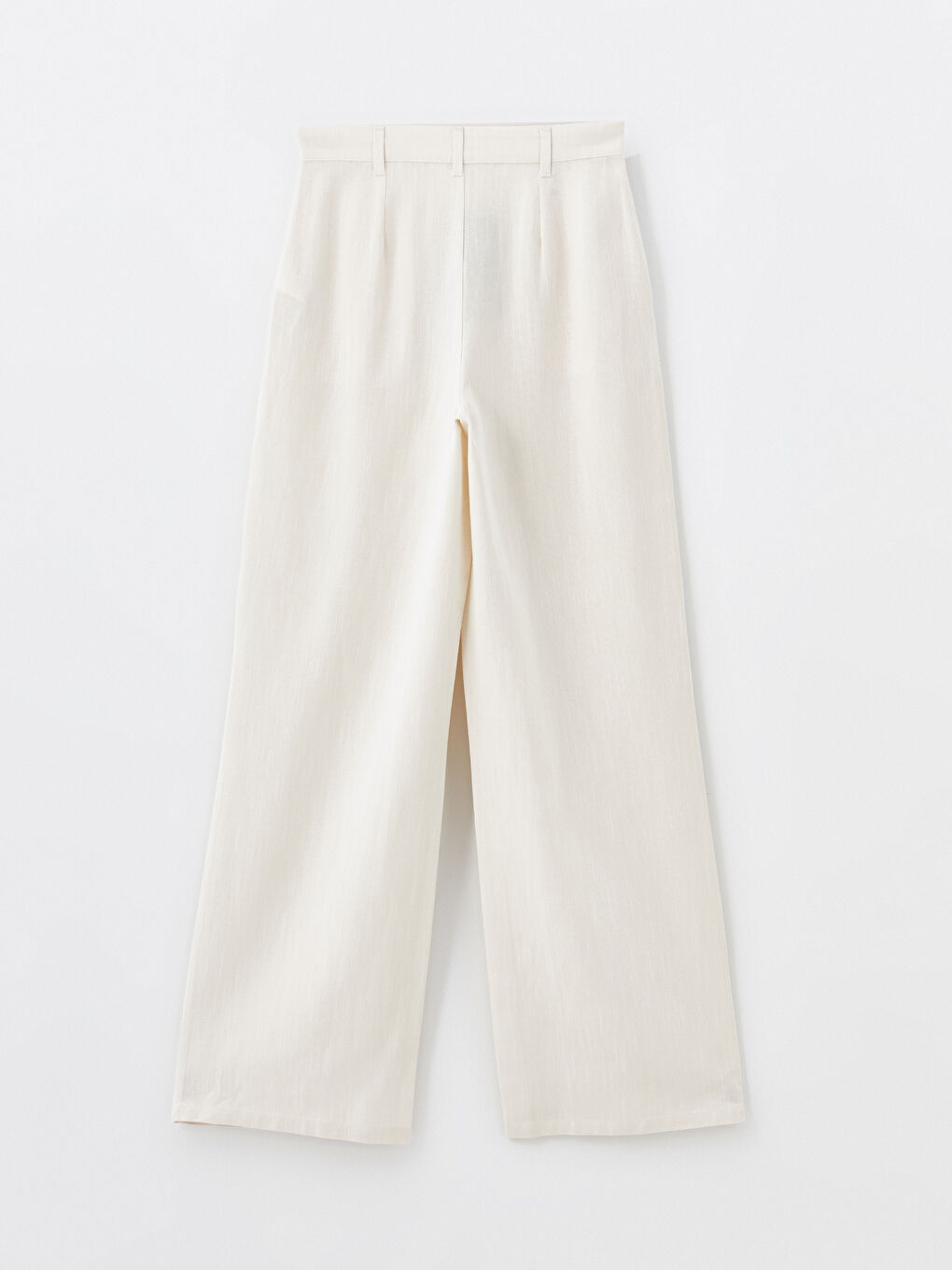 Comfortable Fit Straight Linen Blend Women's Trousers -S4H954Z8-YB2