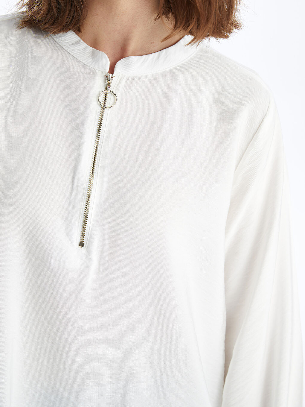 Crew Neck Regular Long Sleeve Women's Blouse -S4H978Z8-EEW