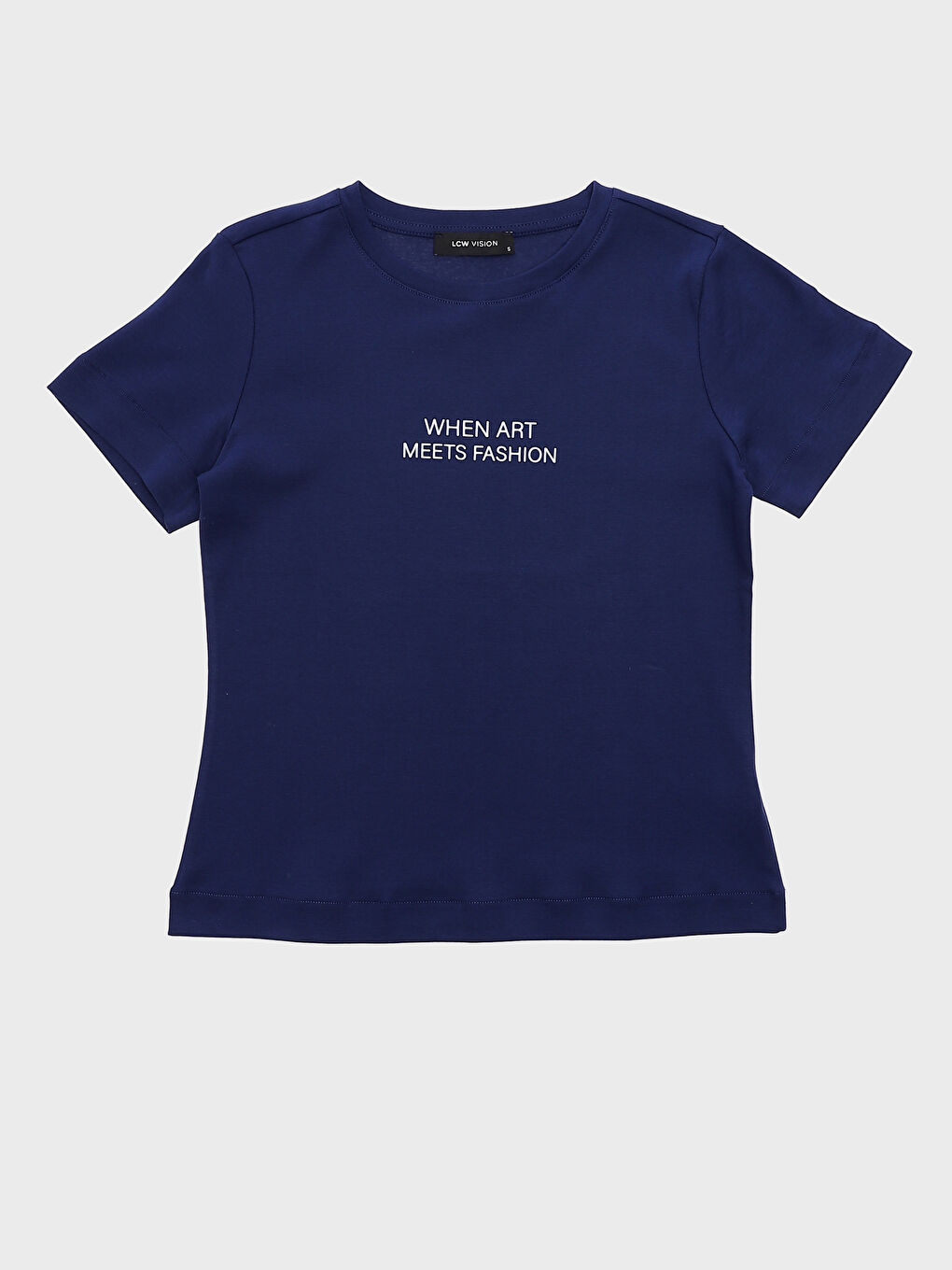 Crew Neck Printed Short Sleeve Women's T-Shirt