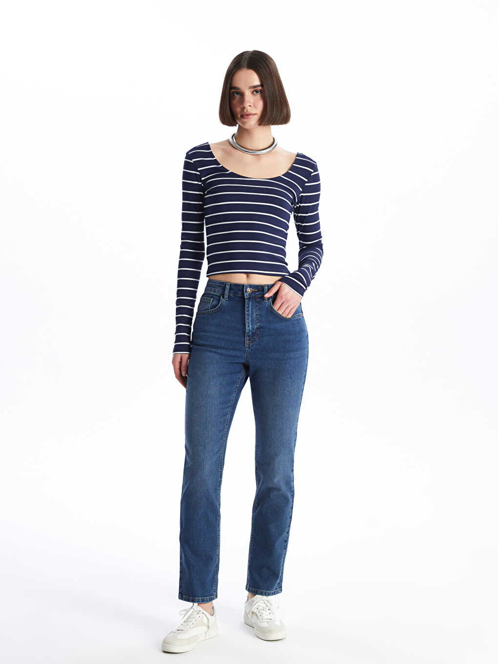 LCW Jeans Straight Fit Women's Jeans -S4HA44Z8-309