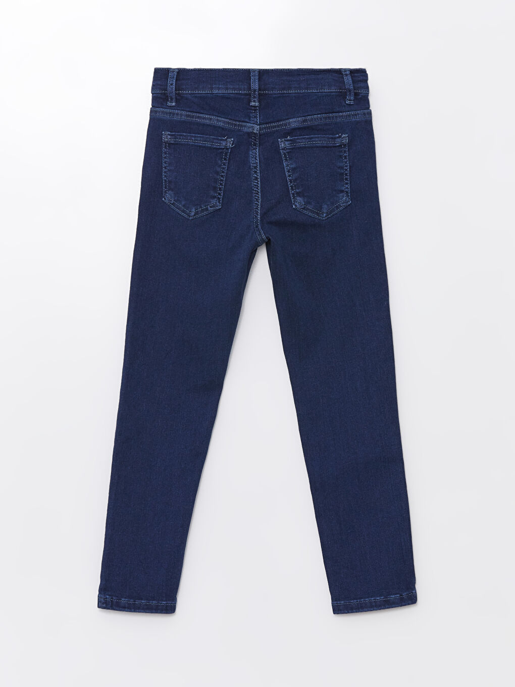 İndigo Beli Ayarlanabilir Lastikli Erkek Çocuk Jean Pantolon-1