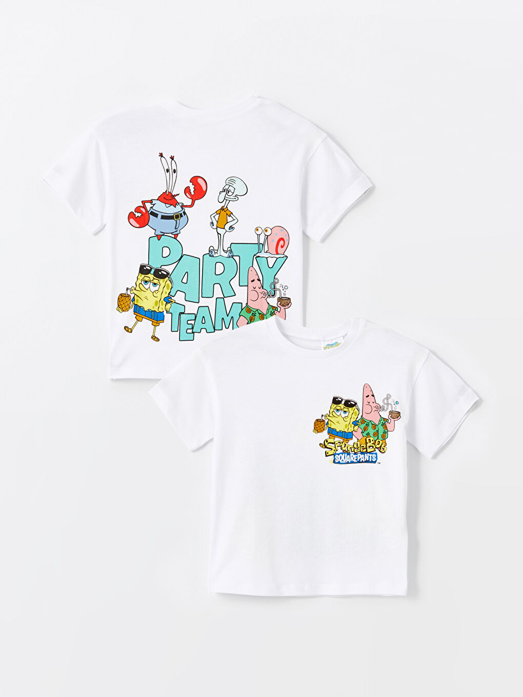 Crew Neck SpongeBob Printed Baby Boy T-Shirt -S4HA98Z1-Q6K