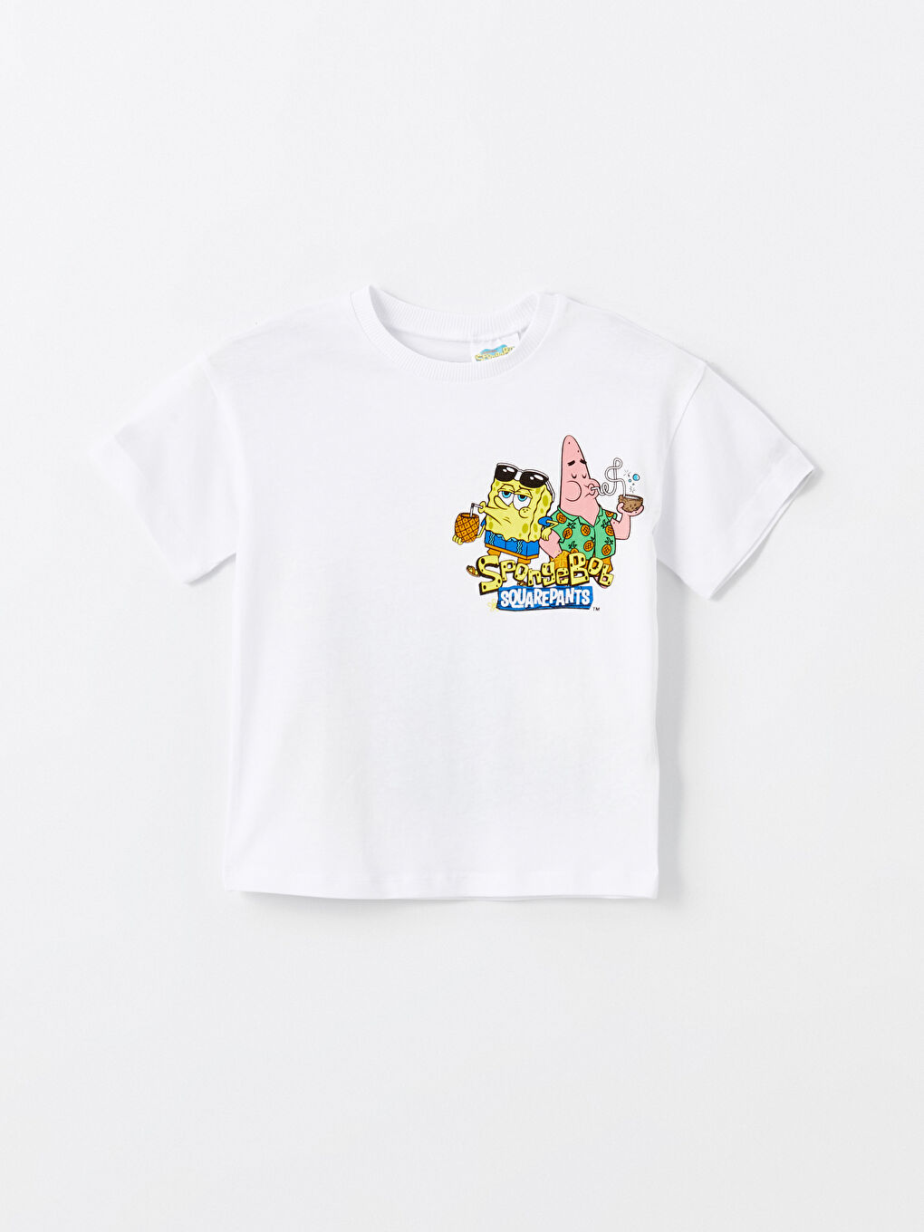 Crew Neck SpongeBob Printed Baby Boy T-Shirt -S4HA98Z1-Q6K