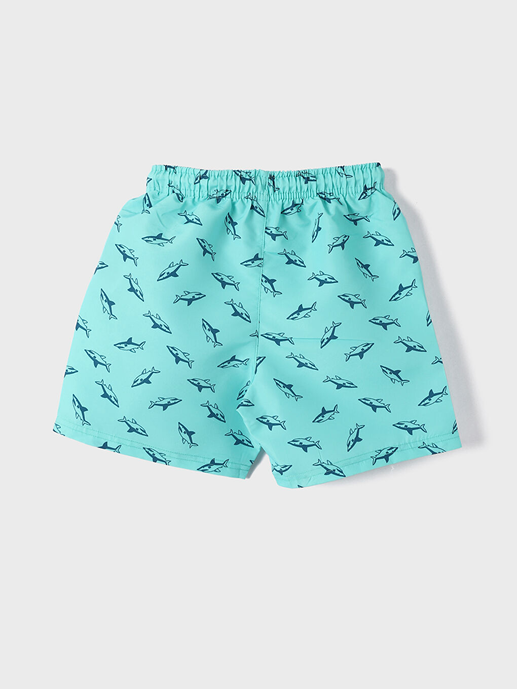 Elasticated Waist Patterned Boys' Swimming Shorts-1