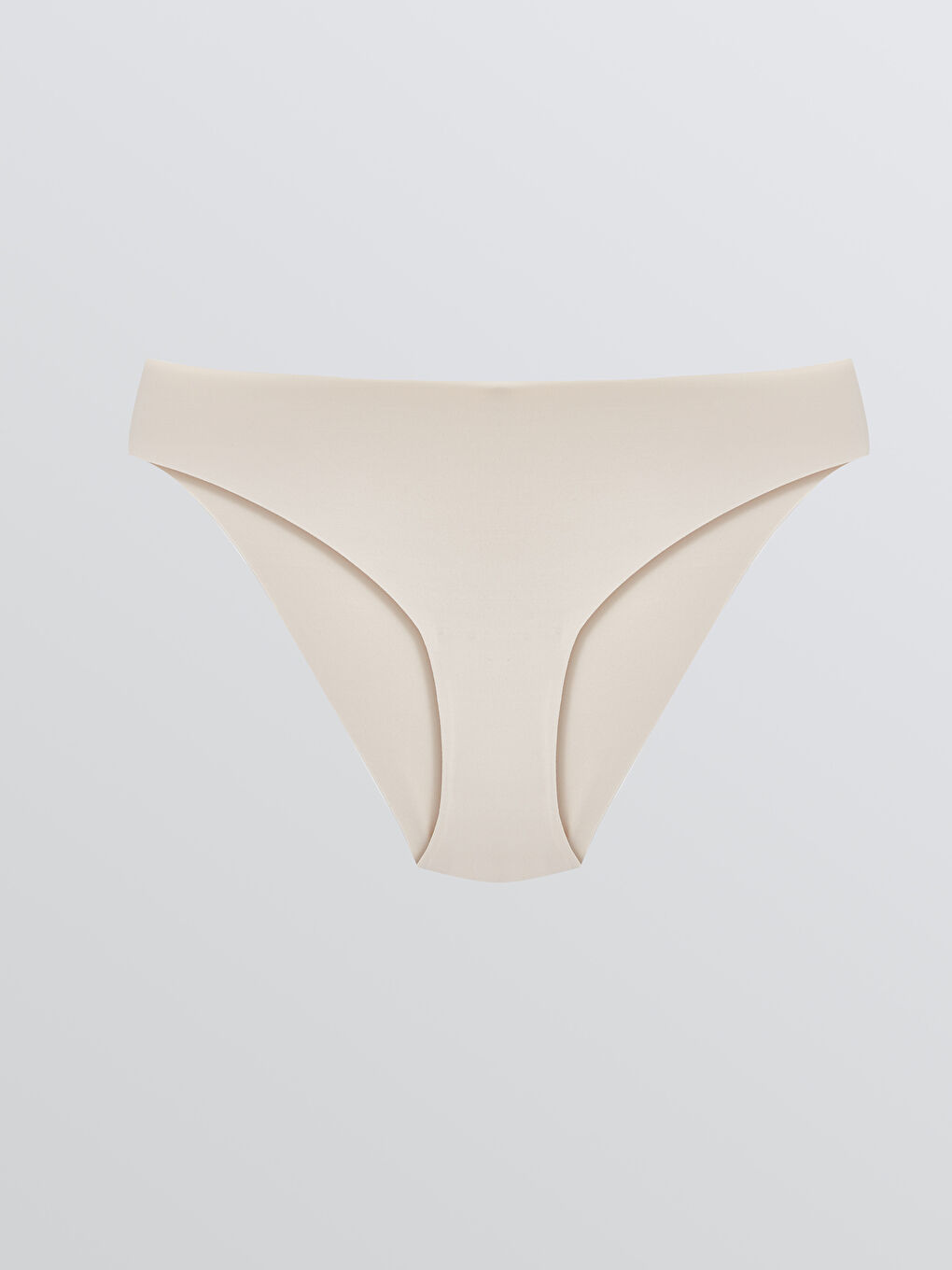 Bej Düz Hipster Külot-1