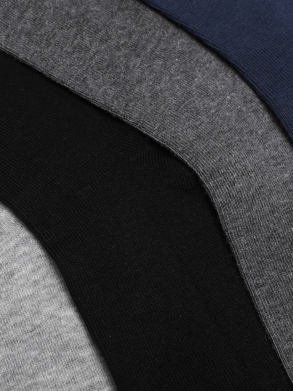 جوارب الكاحل سادة للرجال ٧ عبوات-3