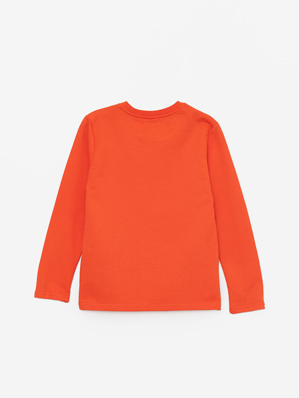 Turuncu Bisiklet Yaka Tok Kumaş Erkek Çocuk Tişört-4