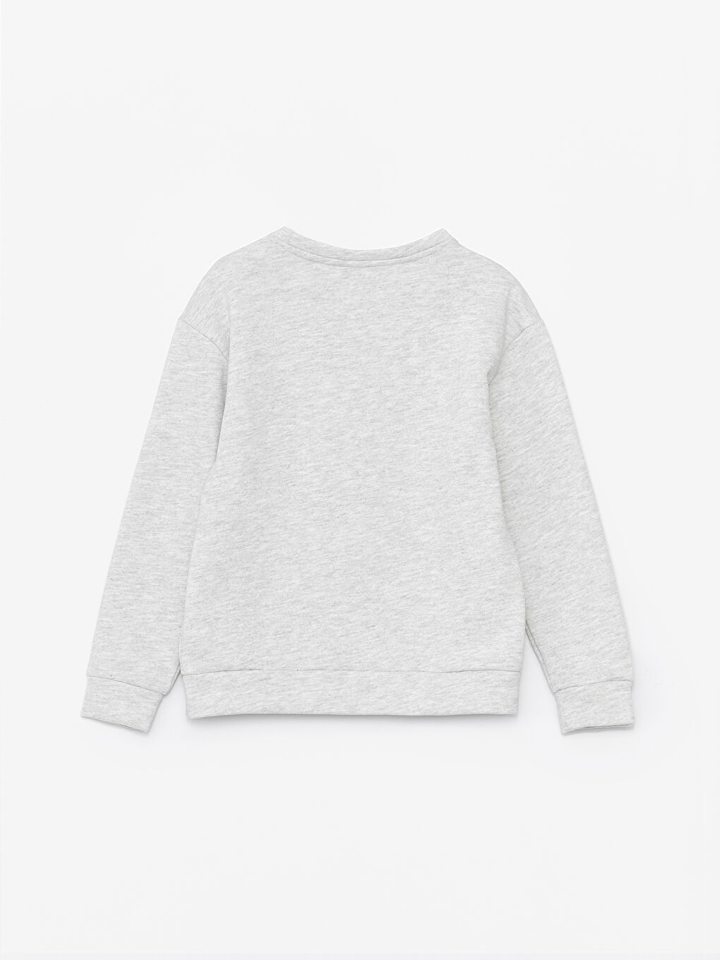 Gri Bisiklet Yaka Baskılı Uzun Kollu Erkek Çocuk Tişört-5