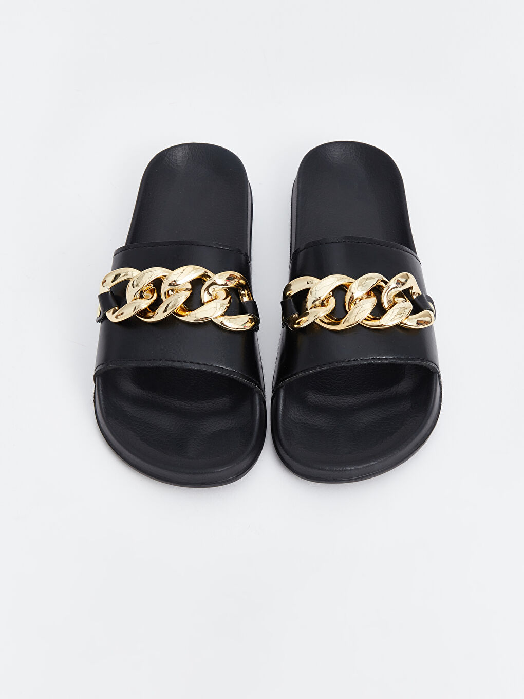 Chain Detailed Women's Slippers -S4HC87Z8-CVL