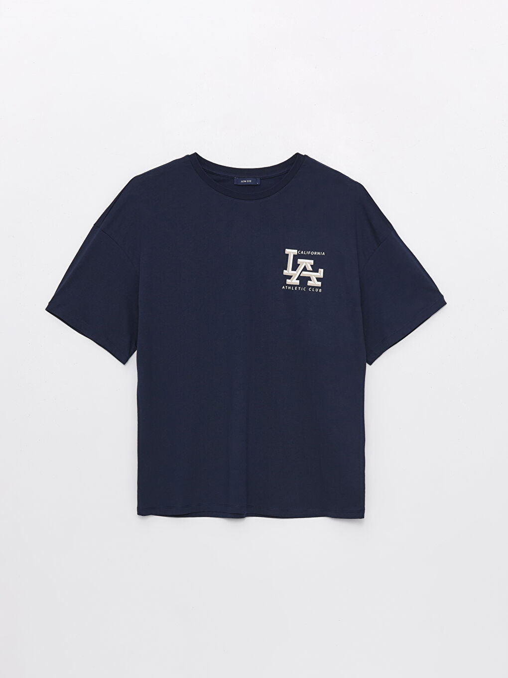 تیشێرت چاپکراوی قۆڵ کورت یه‌خه‌ خڕ ئۆڤەرسایز بۆ پیاوان-5