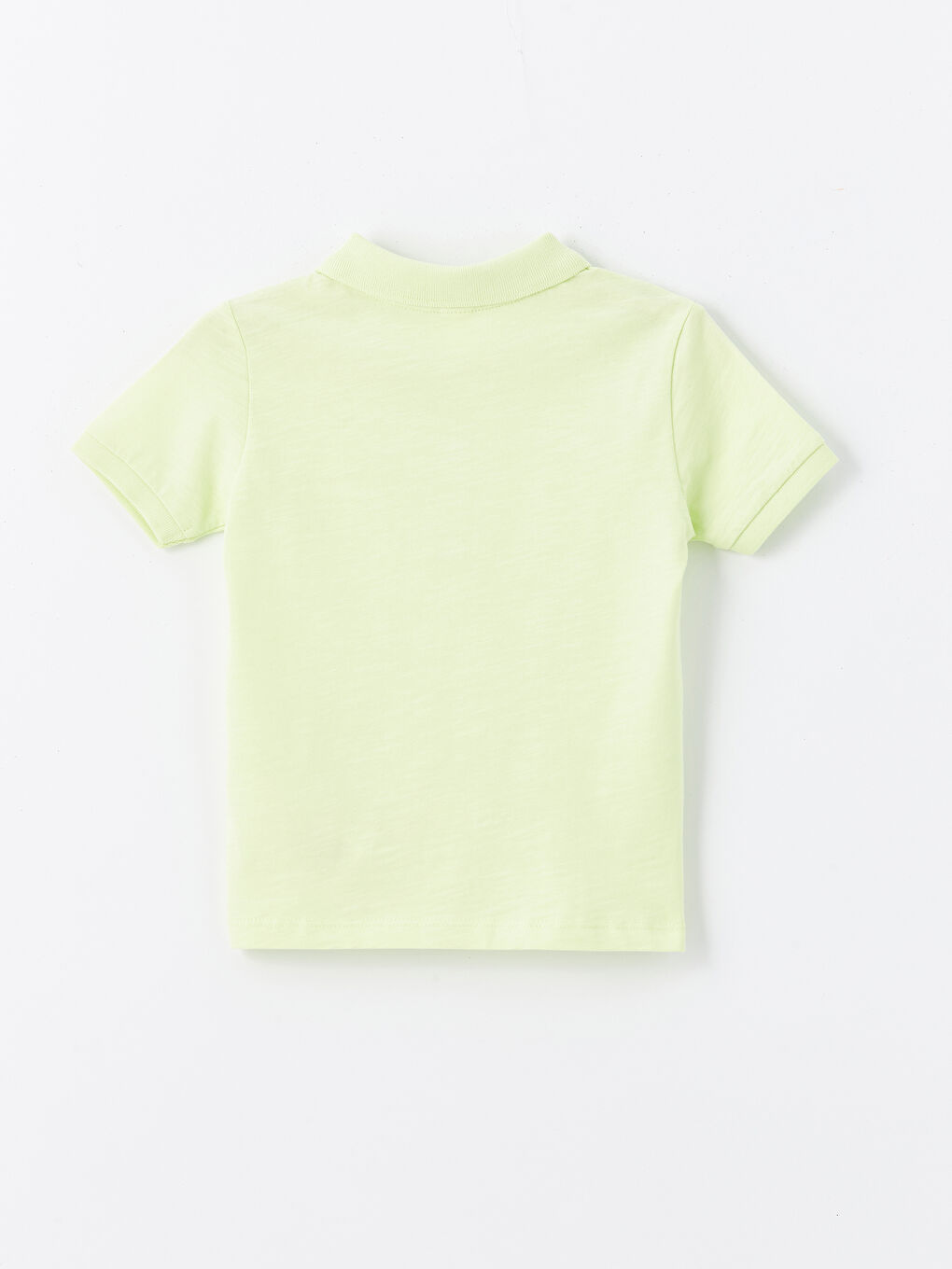 LCW baby Pastel Yeşil Polo Yaka Kısa Kollu Basic Erkek Bebek Tişört - 1