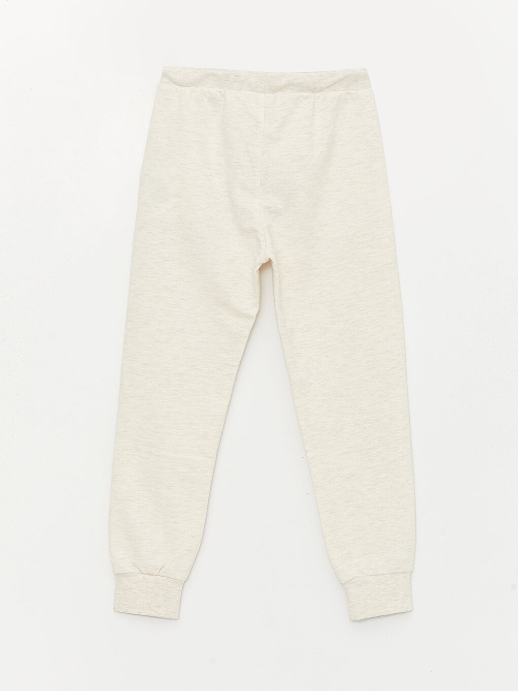 Ekru Beli Lastikli Basic Erkek Çocuk Jogger Eşofman Altı-3