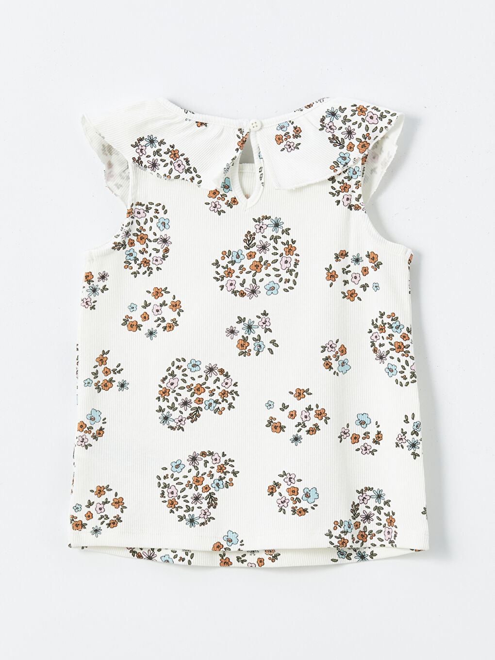 Bisiklet Yaka Kolsuz Kız Bebek Atlet 2'li-2