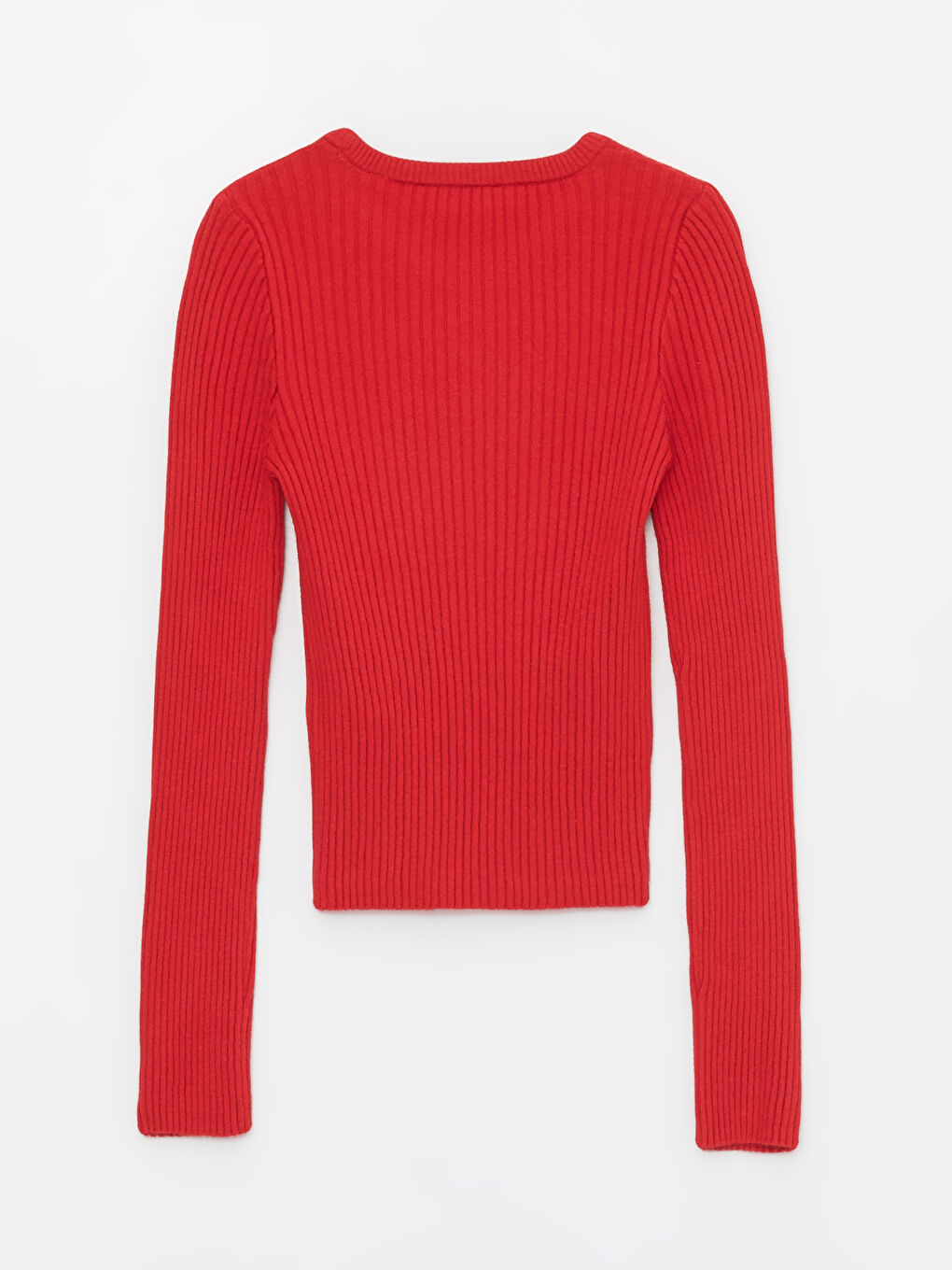 Crew Neck Straight Long Sleeve Women's Knitwear Sweater -S4HF02Z8-HPM