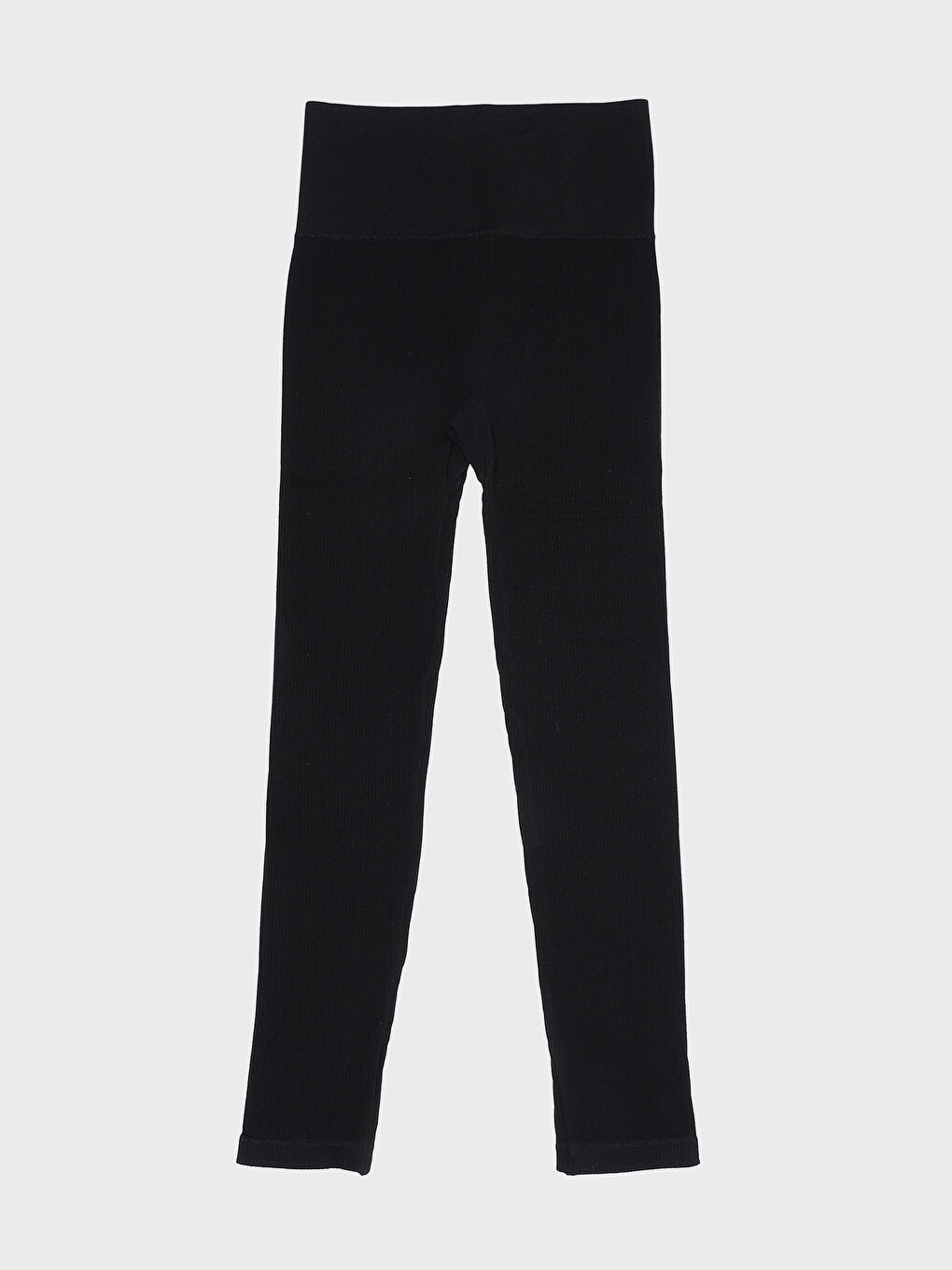 Plain Waistband Women's Ribbed Leggings -S4HF48Z8-CVL