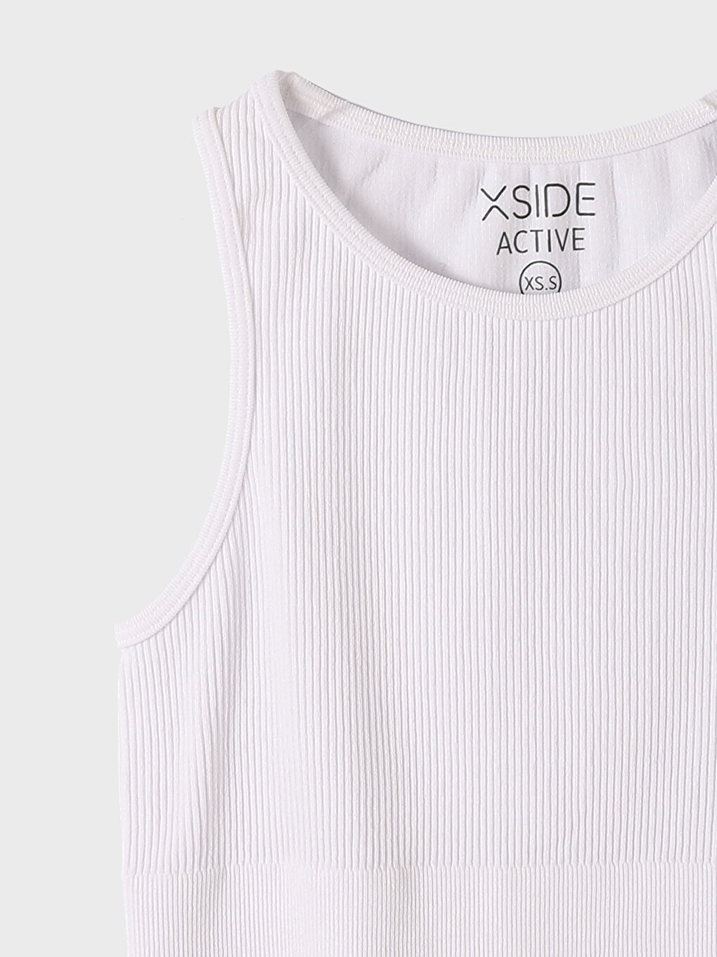 حمالة صدر رياضية وصدرية رياضية سادة بدون خياطة بياقة دائرية للسيدات-3