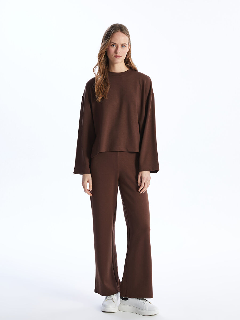 Women's Standard Fit Plain Sweatpants -S4HF55Z8-HKQ